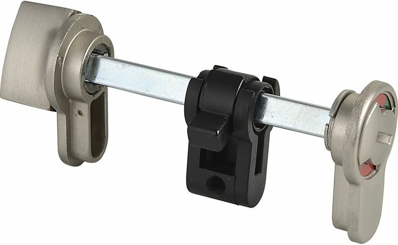 Deni - WC-Beschlag/Einsatz zum Nachrüsten für Glastürbeschläge,verstellbar 32-40mm