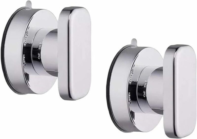 Linghhang - 2er Set Saugnäpfe (65mm) Türgriff Fenstertürgriff Glastür Saugnapfgriff Kühlschrankschublade Badezimmer Wand...
