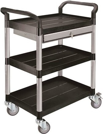 Stockman - Schubladenwagen 250 kg Tragfähigkeit - 3 große Etagen + 1 Schublade - S2T