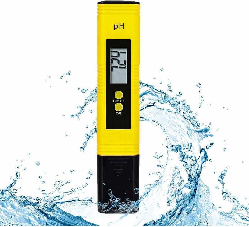 Digitales PH-Messgerät, hochpräziser Wasserqualitätstester mit pH-Bereich 0–14 für Heimtrinken, Hydrokultur, Aquarium, B...