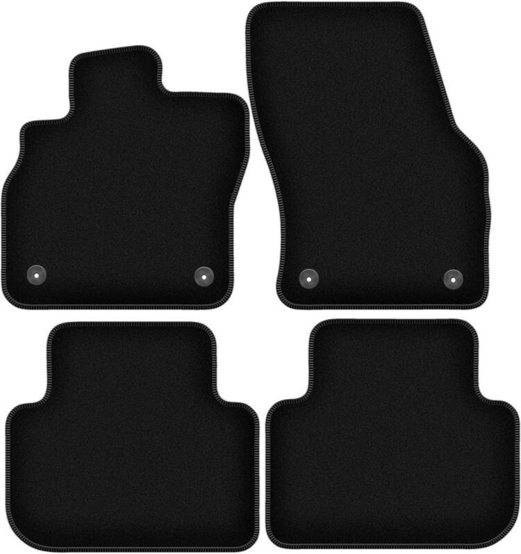 BASIC schwarze Veloursmatten für: Audi Q3 II F3 SUV (2018-)