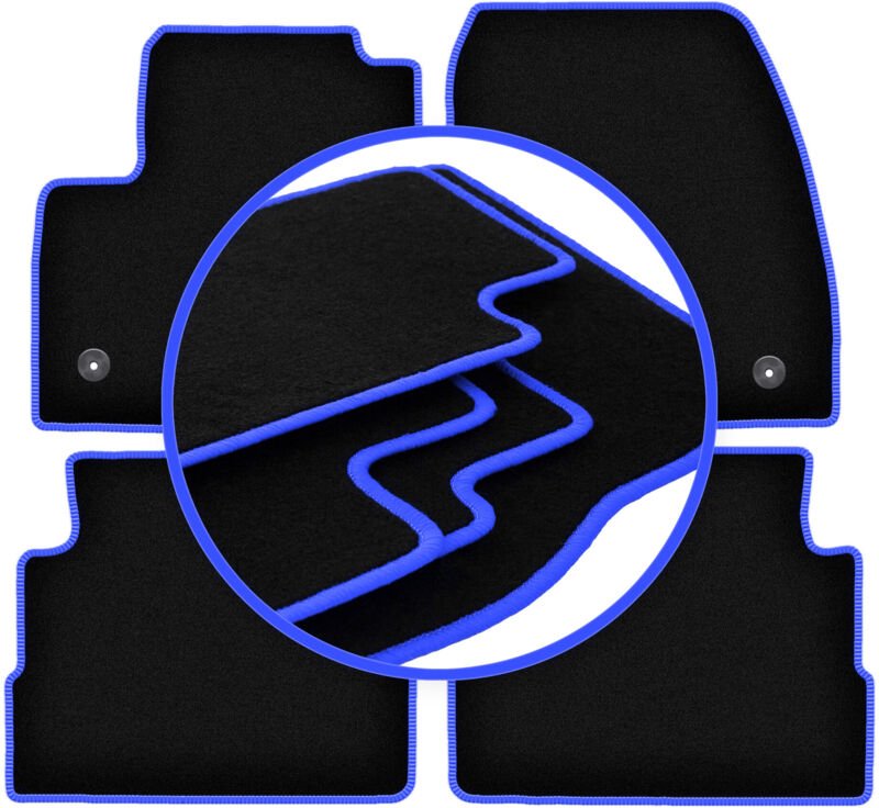 CARLUX-BLUE Autofußmatten für: Ford Kuga MK2 SUV (2012-2019)