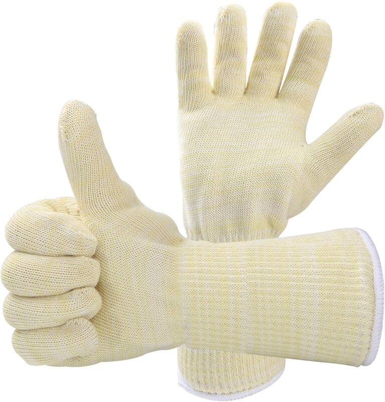 Thumbnail - Paar Grillhandschuhe Hitzebeständig Universalgröße Grillhandschuhe - Küchenhandschuhe Beständig bis 500°C Ofenhandschuhe...
