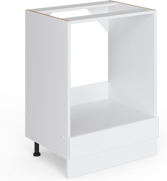 Vicco - Herdumbauschrank R-Line, Weiß Hochglanz, 60 cm , ap Anthrazit