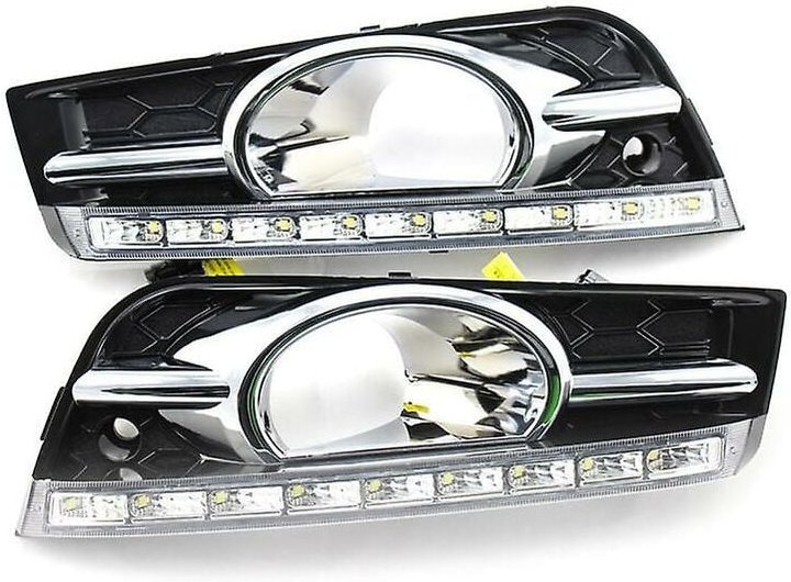Für Cruze 09-12 Links und rechts Drl Led Tagfahrlicht Lampe Mit Nebelscheinwerfer Loch Blinker Dimmen