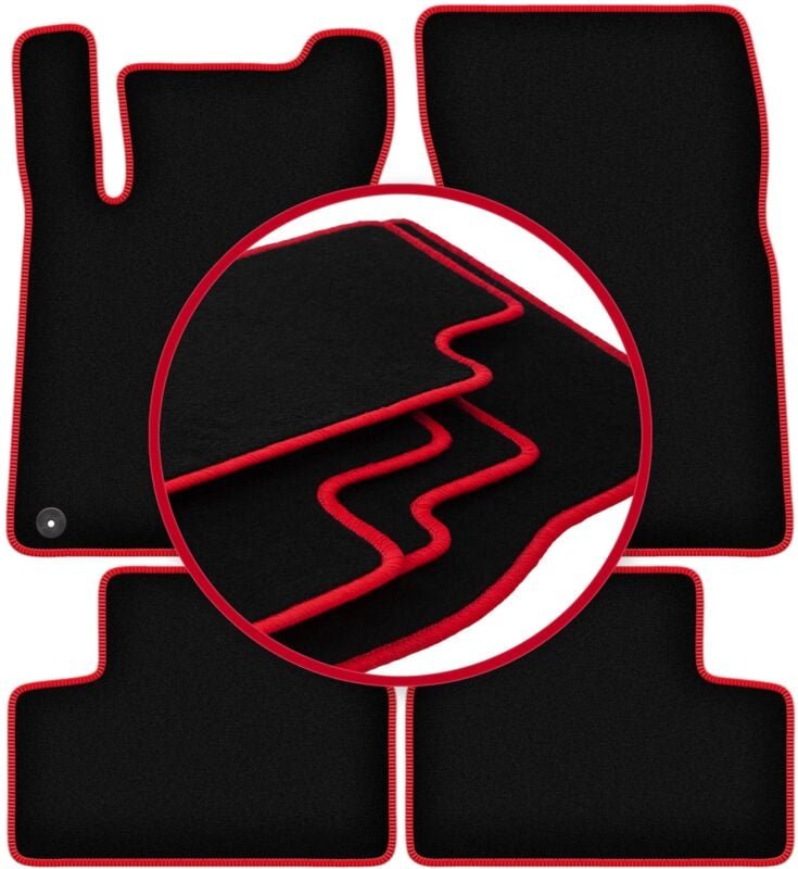 CARLUX-RED Autofußmatten für: Mercedes CLA II C118 Limousine (2019-)