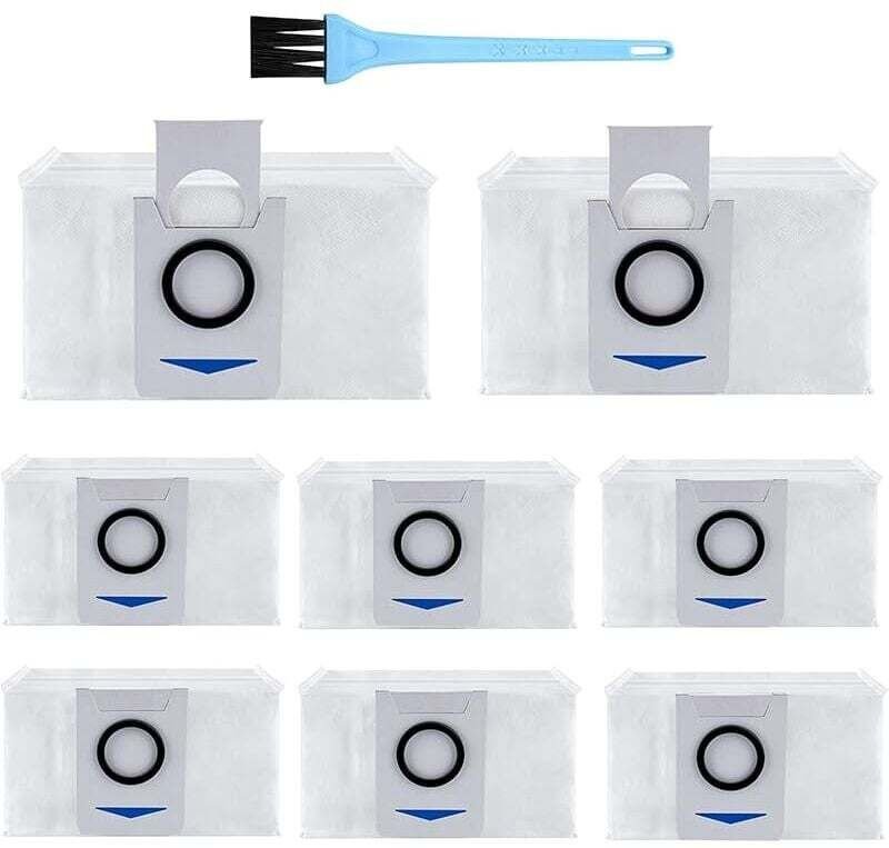 8er-Pack Staubsaugerbeutel Zubehör für Ecovacs Deebot X1 Omni / X1 e Omni / T20 Omni, Staubsauger-Ersatzzubehör S