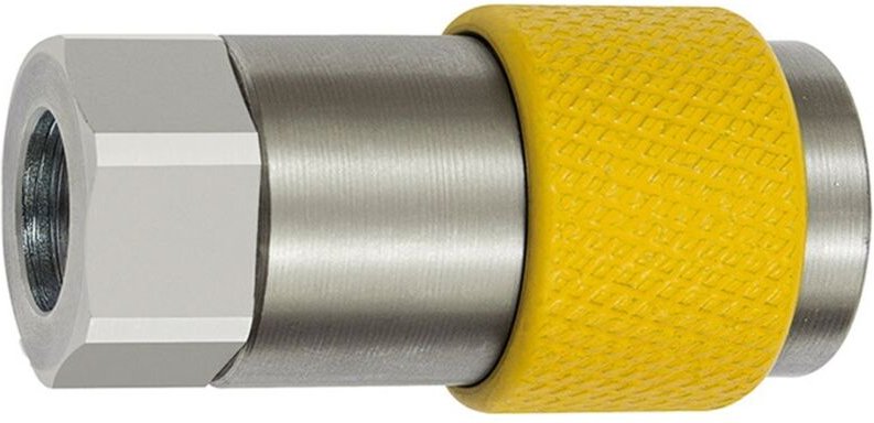 Unv. Dreh-Sicherheitskupplung nw 6, iso 6150 c, g 3/8 ig, gelb - Riegler