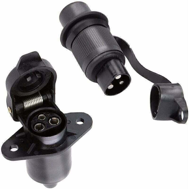 3-poliger Landwirtschaftsstecker männlich und 3-polige Landwirtschaftsstecker weiblich, 12V 3-polige Steckdose für landw...