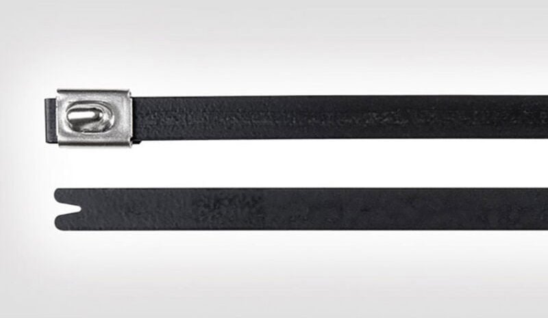 Hellermanntyton - 111-00294 MBT8HFC-SS316/SP-BK Kabelbinder 201 mm 7.90 mm Schwarz mit Kugelverschluss