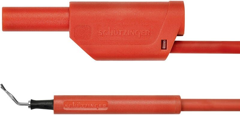 Schützinger - al 8321 / zpk / 1 / 100 / rt Adapterleitung Stecker 4 mm Prüfspitze Rot 1 St.