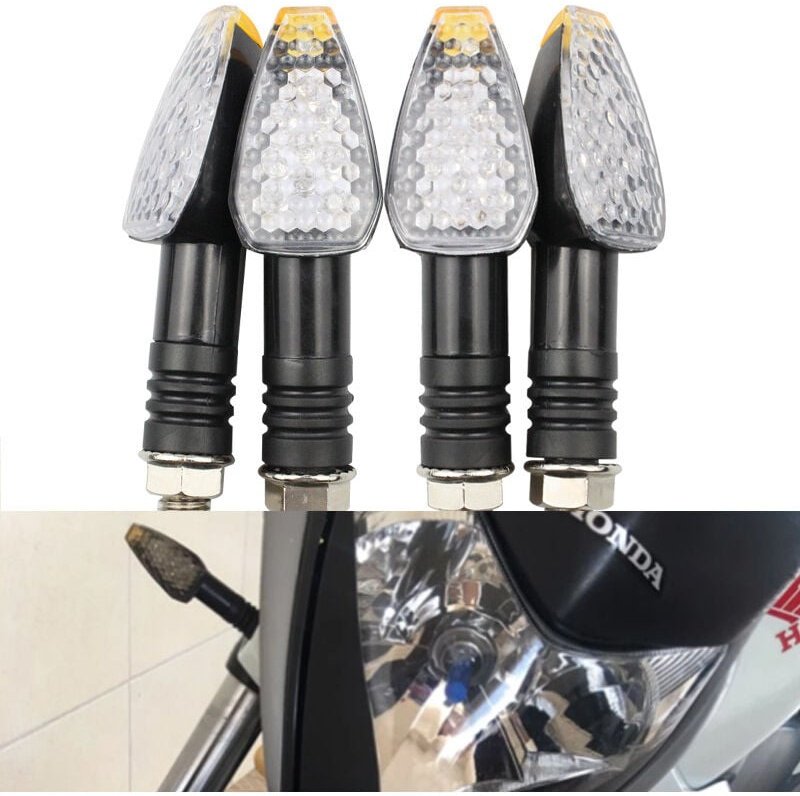 4 stücke Set Universal Motorrad Led Blinker Lange Kurze Blinker Indikatoren Zubehör