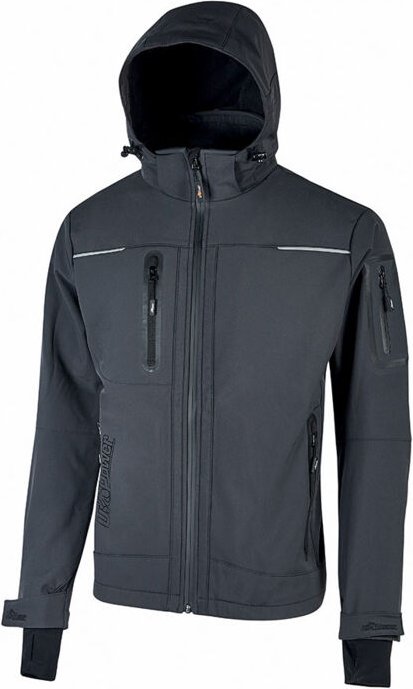 Space Arbeit Softshelljacke - xxl - Dunkelgrau - U-power