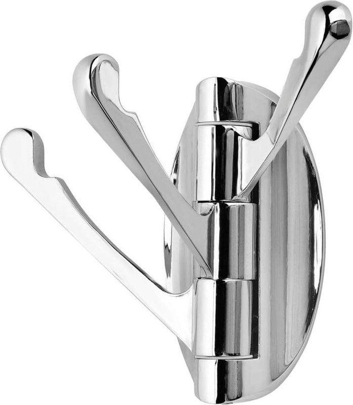 Linghhang - Schwenkbare Wandgarderobe aus Edelstahl mit 3 klappbaren Armen, 180° drehbarer Kleiderbügel/Kleiderhaken/Han...