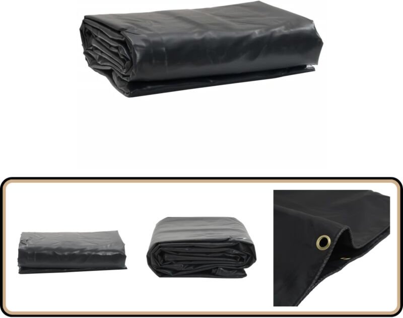 Abdeckplane Anthrazit 4x5 m 600 g/m² - Abdeckplane - Planen - Wasserdichte Plane - Wetterfeste Plane - Campingplane