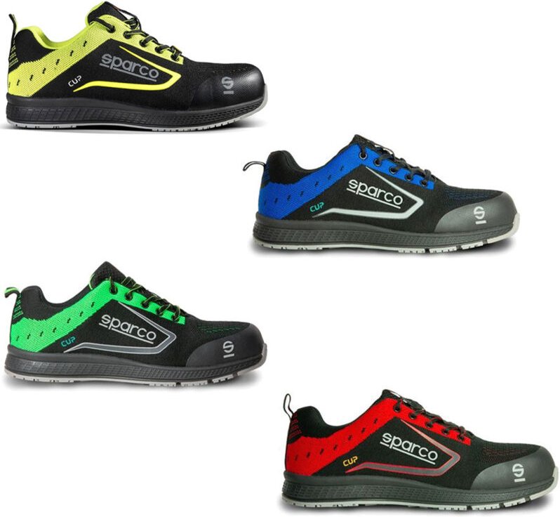 Sparco Cup S1P SRC Sicherheitsschuhe - 42 EU - Schwarz / Gelb