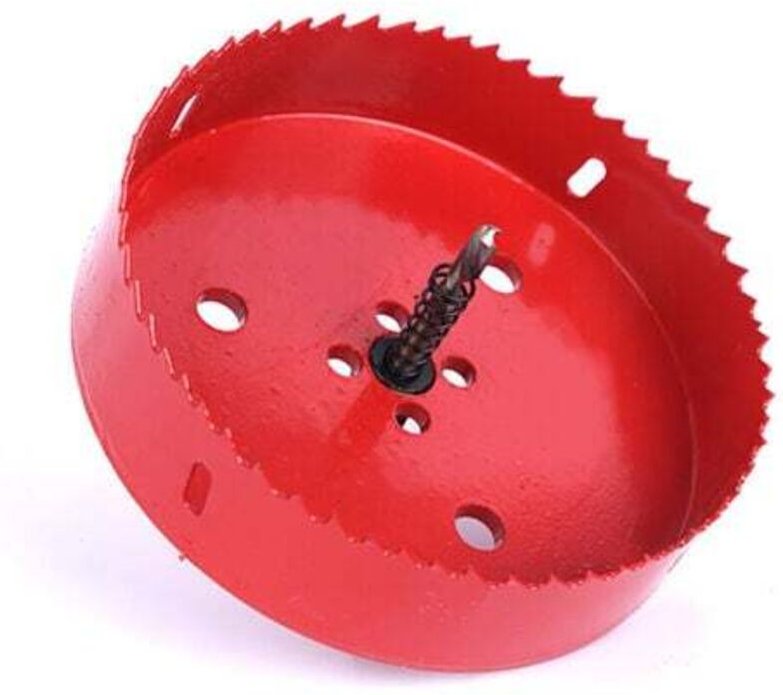 Bi-Metall-Lochsäge Ø 150 mm, HSS M42 Schnellarbeitsstahl, mit Sechskantschaft und Bohrer für Aluminium, Eisen und Holz