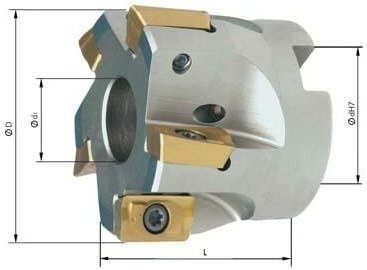 Aufsteck-Eckfräser D160mm Z10 für APET/APMT/APKT 1604. FORMAT