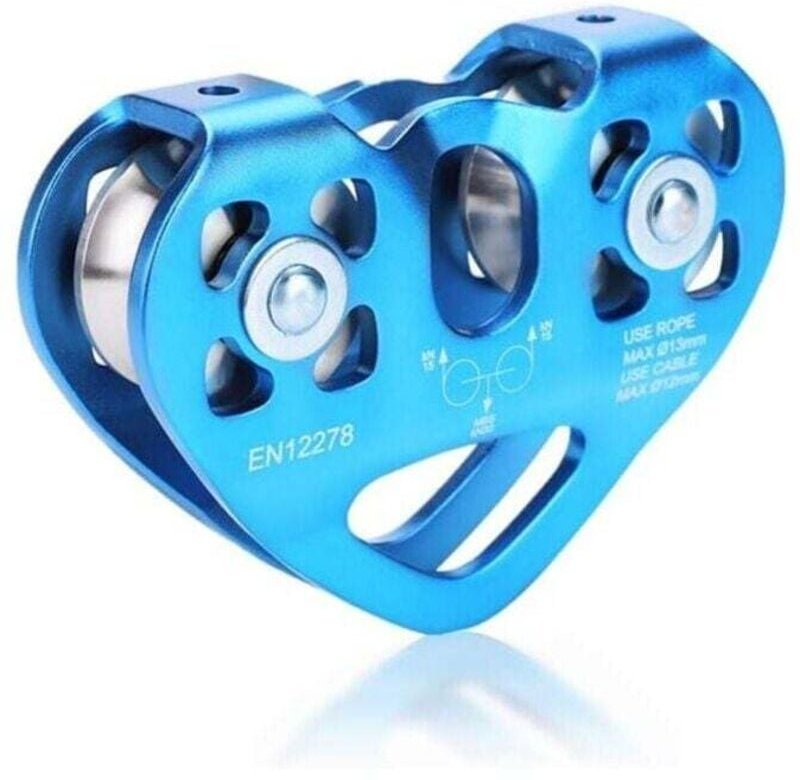 Doppel-Seilzug, Tyrolienne, 30 kN, Tandem-Seilzug, Klettern, für Seilwagen, Klettern, Höhlenerkundung, Rettung