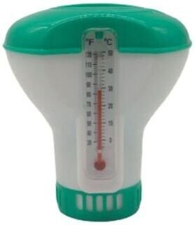 Schwimmender Spender mit Thermometer für Schwimmbäder, für 20 g Tabletten