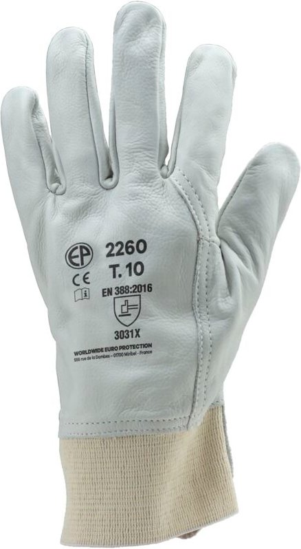 Satz mit 10 Paar Handarbeits-Handschuhen Blumen-Kuh-Design – Griffschutz, Schutzart, Größe 9