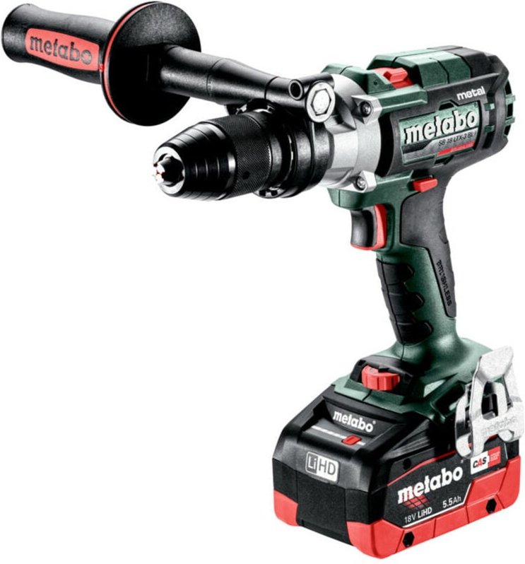 Metabo - Akku-3-Gang-Schlagbohrschrauber sb 18 LTX-3 bl i Metal x 145 l, 18V 2x5.5Ah LiHD + asc 145