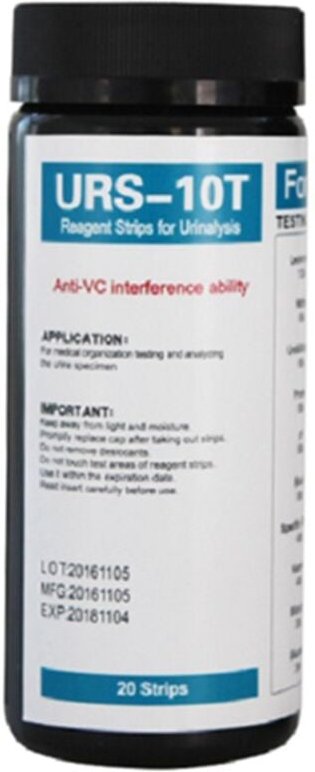 100 Streifen URS-10T Urinanalyse Reagenz 10 Parameter Urin Testen