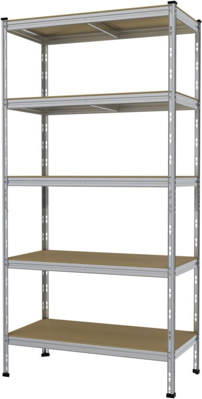 Schwerlastregal Profi 180x90x45 cm 875 kg blau Werkstattregal Lagerregal Regal