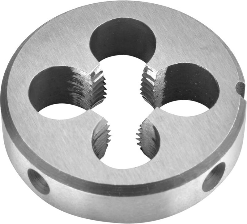 Aougo - Metrische Matrizen, 5-teiliges metrisches Matrizenschlüssel-Set, linkshändiges Maschinenhandgewinde, M3 x 0,5 mm...