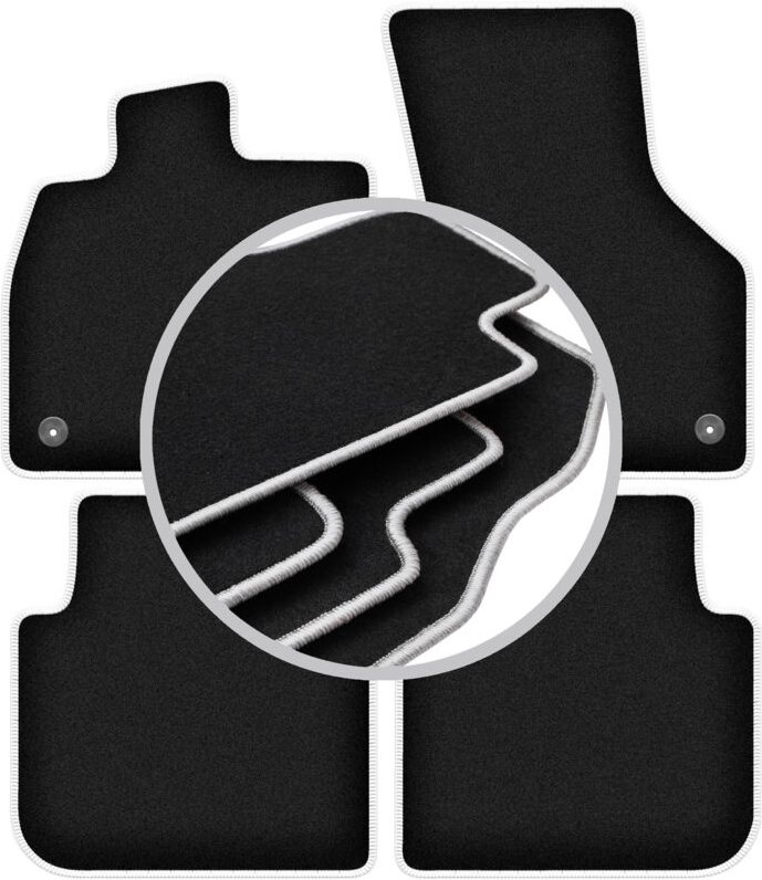 CARLUX-SILVER Autofußmatten für: Skoda Superb III Kombi, Limousine (2015-2020)