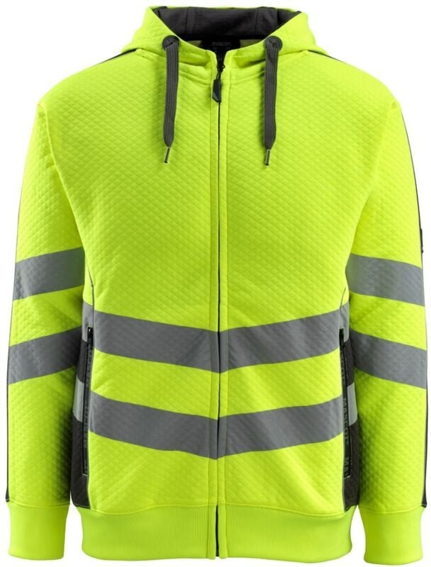 Mascot Warnschutz Kapuzensweatshirt CORBY SAFE SUPREME mit Reißverschluss 50138 Gr. 3XL warngelb/schwarz