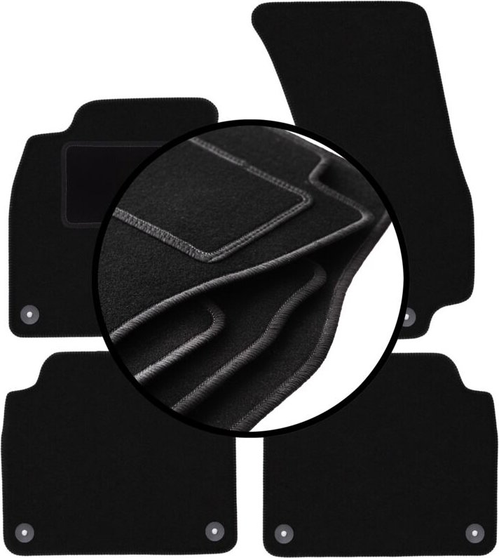 Komplettset Veloursmatten für: Audi A8 D5 4N Limousine (2017-)
