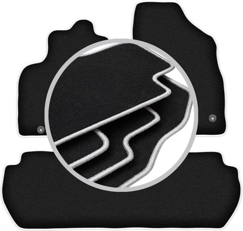 CARLUX-SILVER Autofußmatten für: Citroen Berlingo II Multispace (2008-2018)