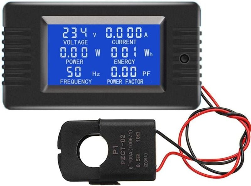 Thumbnail - Csparkv - ac 80-260 v 100 a Strom Spannung Stromstärke Leistung Energie Panel Meter lcd Digitalanzeige Amperemeter Voltm...