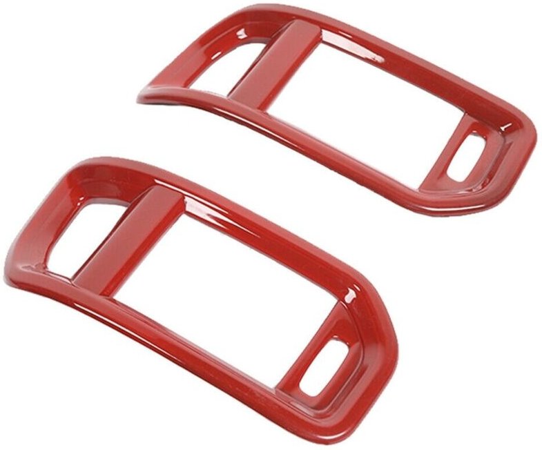 Tlily - Für Dodge Ram 1500 2018 2019 2020 2021 Innenausstattung Mittelkonsole Seitliche Lüftungsschlitz-Abdeckung, Rot