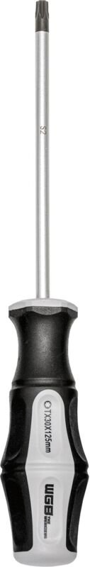 Schraubendreher Torx - Schraubenzieher TX30 Klingenlänge 125mm mit 2K-Griff, Stahl - WGB