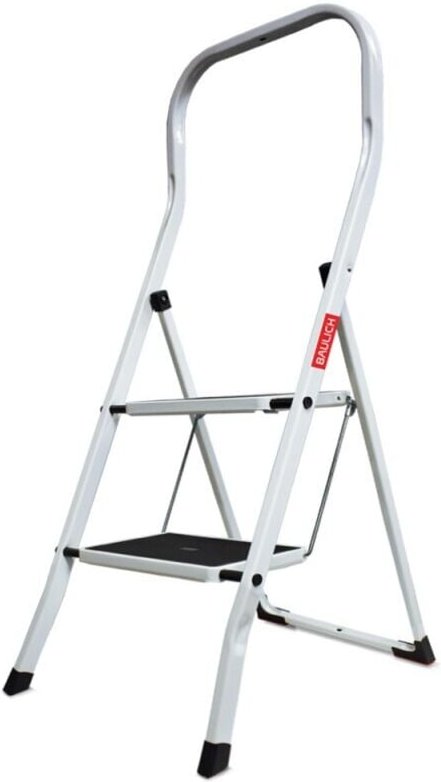 Leichte klappbare Haushaltsleiter 2 Stufen mit rutschfesten Stufen