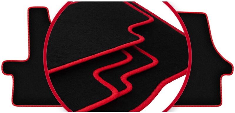CARLUX-RED Autofußmatten für: Citroen Jumper II Kastenwagen (2006-2014)