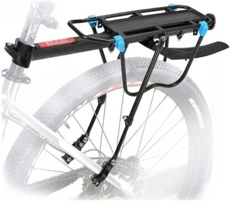 Thumbnail - YMYNY Fahrrad-Gepäckträger mit 50 kg Tragkraft, verstellbarer Fahrradgepäckträger, MTB-Sattelstützenträger mit Flügelref...