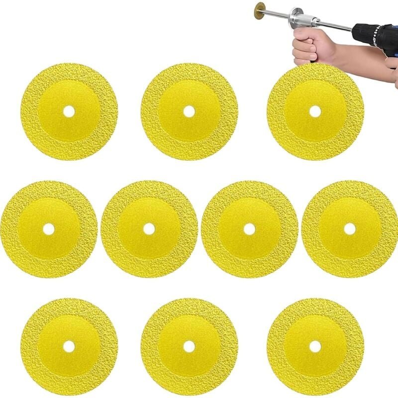 Lames de rechange pour coupe-tubes intérieurs en PVC, 10 pièces, roue de coupe diamantée de 40 mm, utilisée pour couper ...