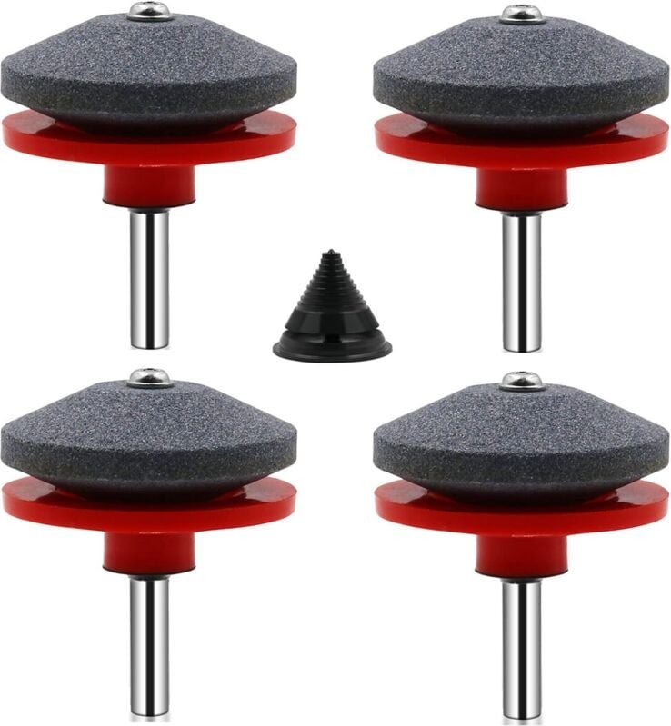 Aiperq - Stück Universal-Rasenmäher-Messerschärfer, Rasenmäher-Schärfer, Rasenmäher-Zubehör mit 1 Stück Messer-Ausgleich...