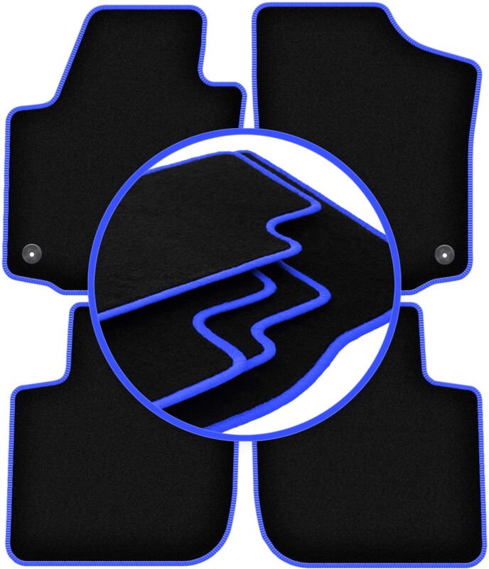 CARLUX-BLUE Autofußmatten für: Seat Toledo IV Limousine (2012-)