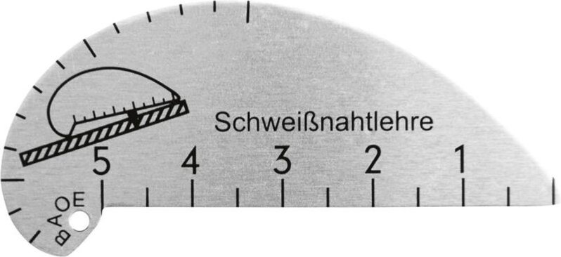 Fortis Schweißnahtlehre kurvenförmig