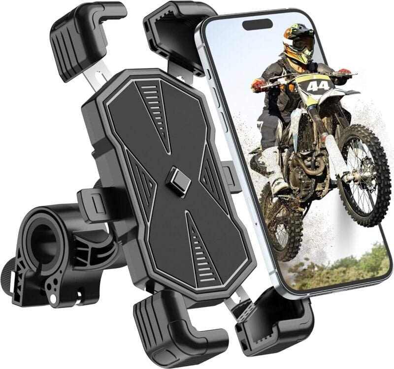 Thumbnail - Handyhalter für Motorrad & Fahrrad - 360° Drehbarer Handyhalterung für E-Bike, Scooter, VTT/MTB - Universell Kompatibel ...