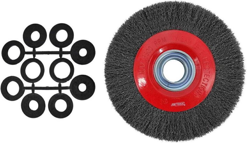 AWTOOLS Scheibenbürste 200 mm Loch 32 mm