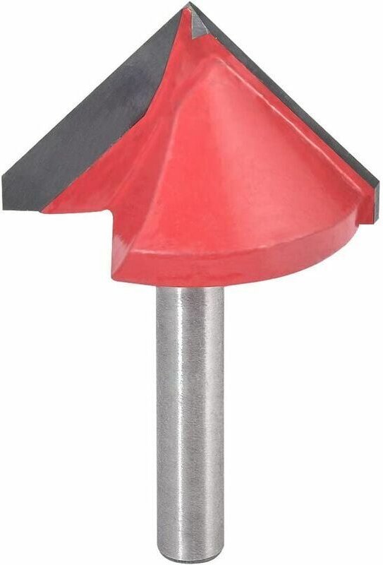 Thumbnail - V-Nutfräser, Wolframkarbid-V-Fräser für CNC-Gravur, Schaftfräser-Holzbearbeitungswerkzeug mit 6 mm Schaft (6 mm Schaft, ...