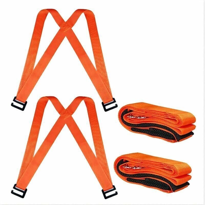 Umzugsgurt, Hebegurte, 2-Personen-Hebe- und Transportsystem mit Kissen, einfaches Bewegen, Transportieren und Sichern vo...