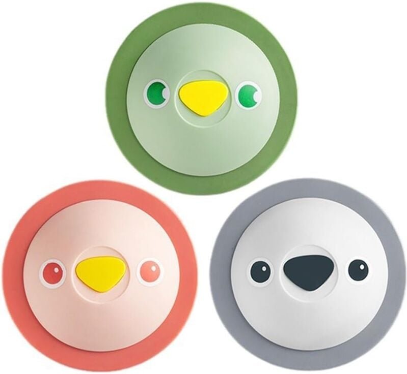 Csparkv - 3 Stück Silikon, Universal-Badewanne, Waschbecken, Waschbeckenfilter, Dusch-Haarfänger, Silikon (100 mm x 100 ...