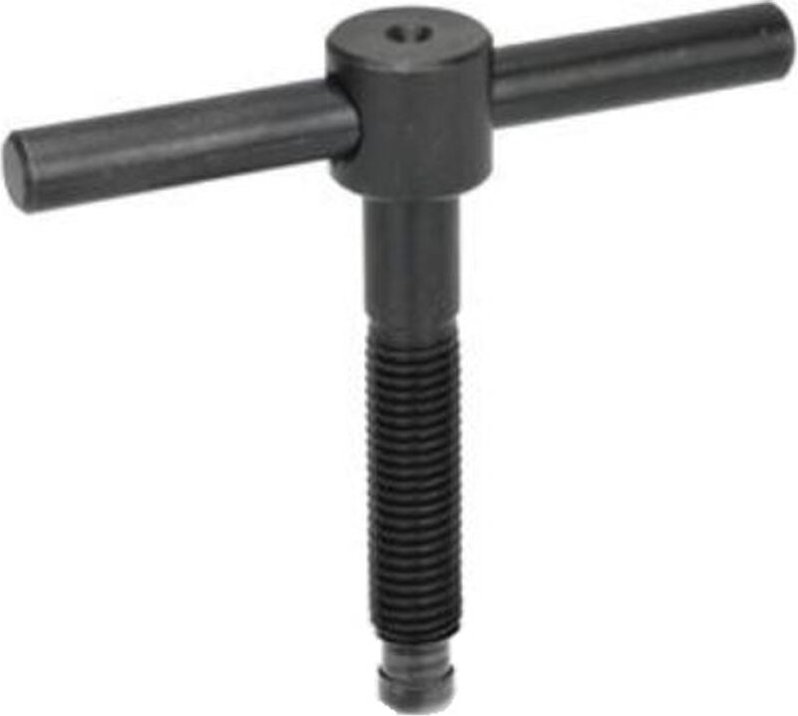 Reidl DIN 6304 Knebelschrauben M 12 x 80, Form E mit festem Knebel, ohne Druckstück 5.8 brüniert