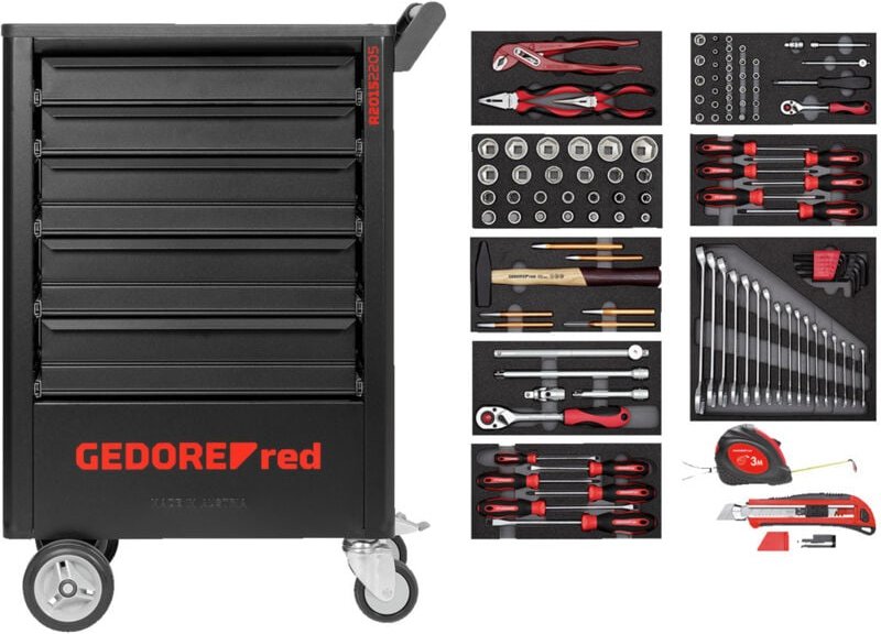 Wkz.Satz i.Wks.Wagen GEDWorker 119-tlg - Gedore